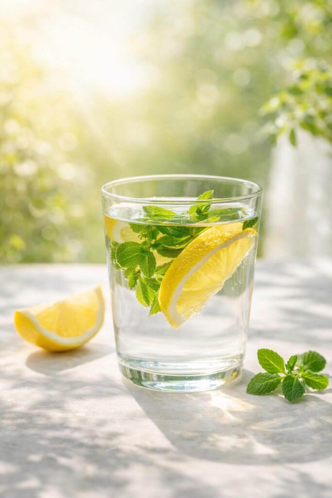 Przygotowanie naturalnego rytuału suplementacji z kroplami LUNAYA. Baza pod adaptogeny i nootropiki